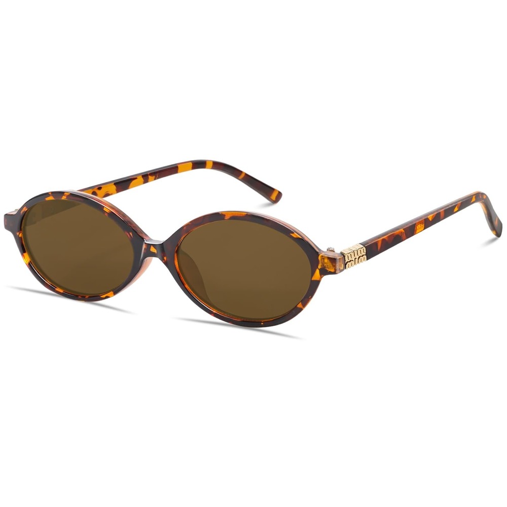 Boten‎ Retro Oval Sunglasses Tortoiseshell Brown Lens 90s Trendy Small Round NWT